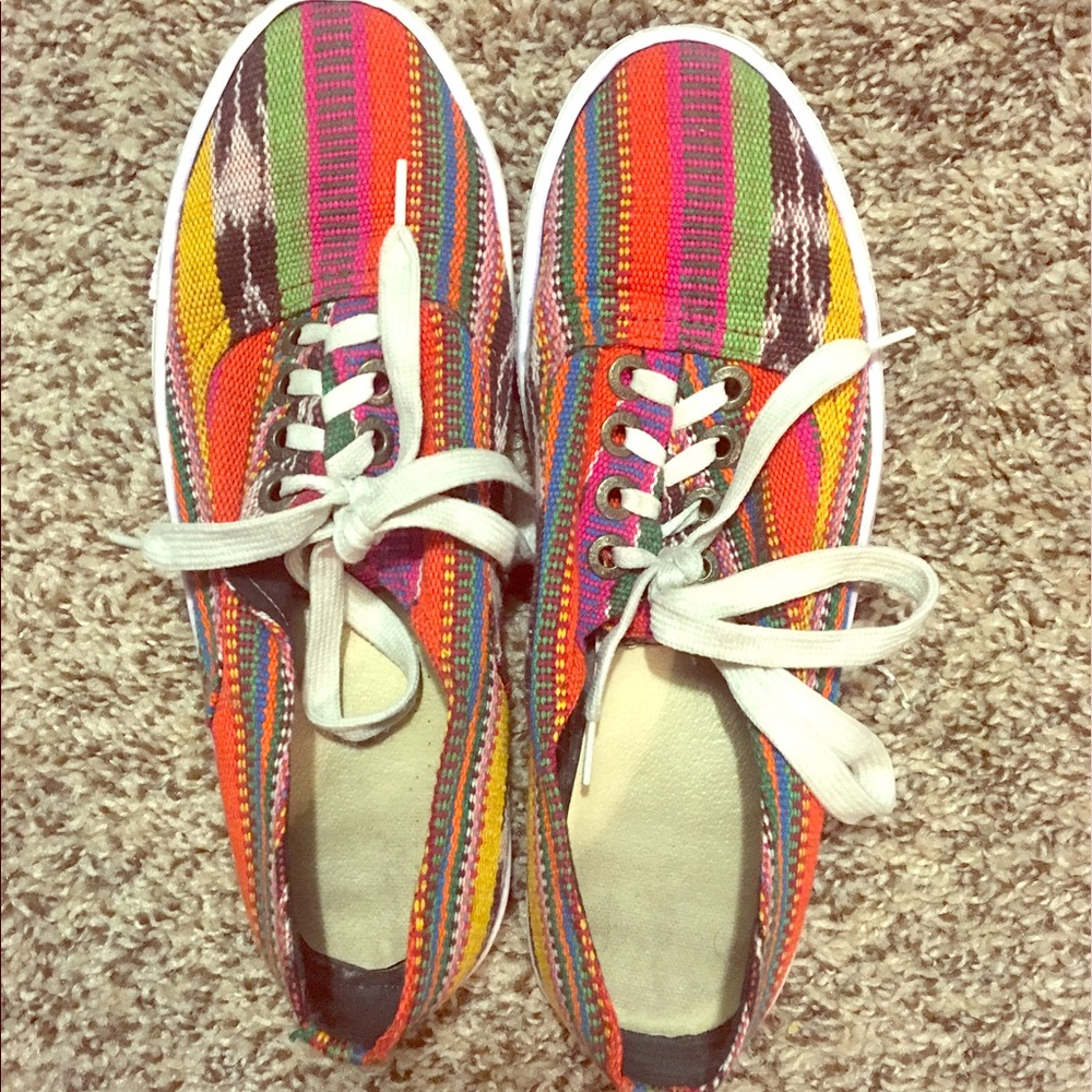 Multi colored Ked-like sneakers
